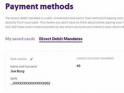 Setting up Lotto BW direct debit